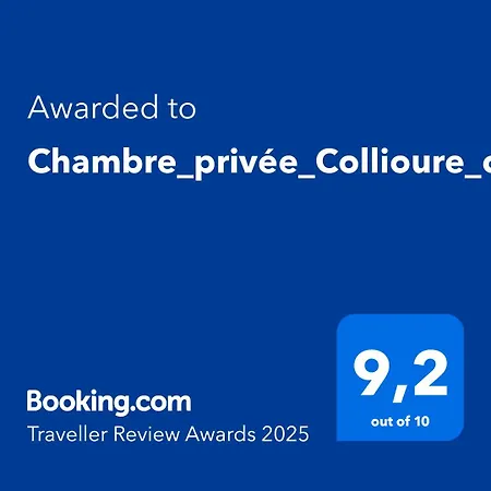 Chambre_privee_collioure_centre Проживание в семье Коллиур